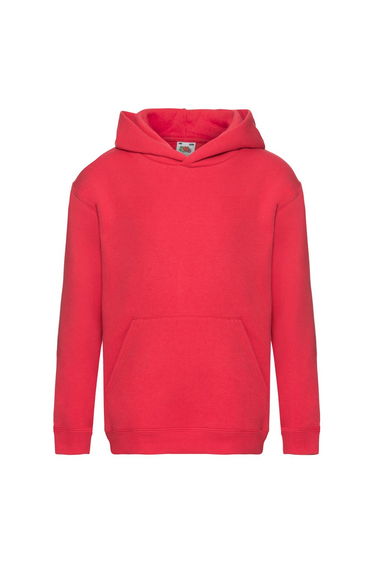 Fruit of the Loom Childrens/Kids Premium Hooded Sweatshirt - Red
