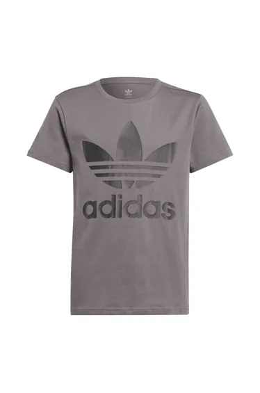 Boy's adidas Originals Junior Trefoil T-Shirt in Grey