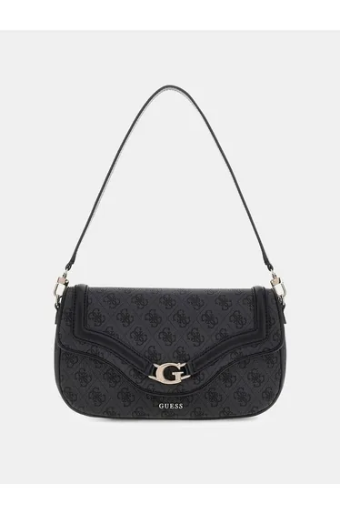 Dea Flap Shoulder Bag Coal Logo