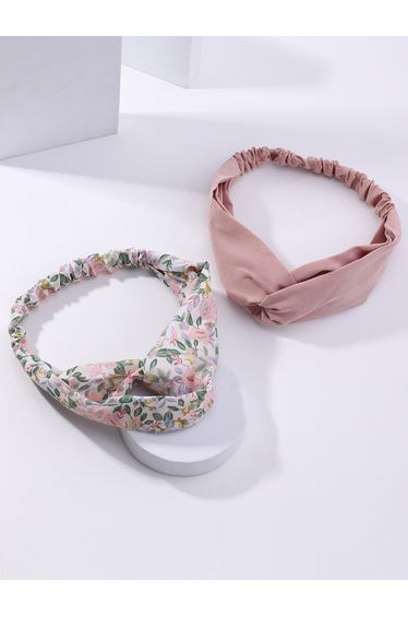 Set of 2 - Floral Twist Headband