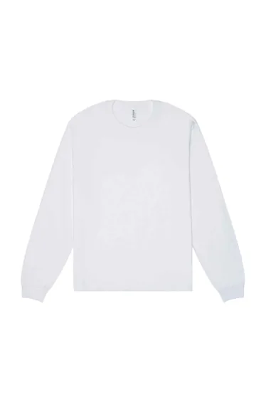 Bella + Canvas  Adult Heavy Boxy Long-Sleeved T-Shirt - White