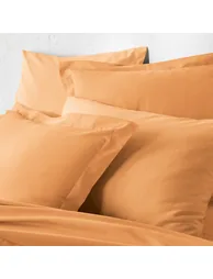 شرشف سرير بحواف مطاطية قطن عالي بإرتفاع 30سم سادة - 2