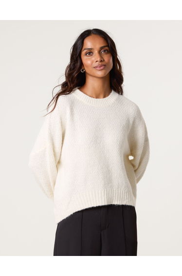 Round Neck Sequin Detailed Jumper