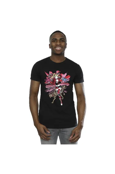 تيشيرت رجالي بطبعة - أسود
