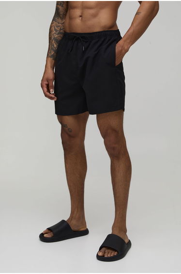 Mid Length Swim Short - black