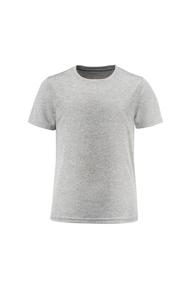 Printer RED Childrens/Kids Run T-Shirt - Grey Melange