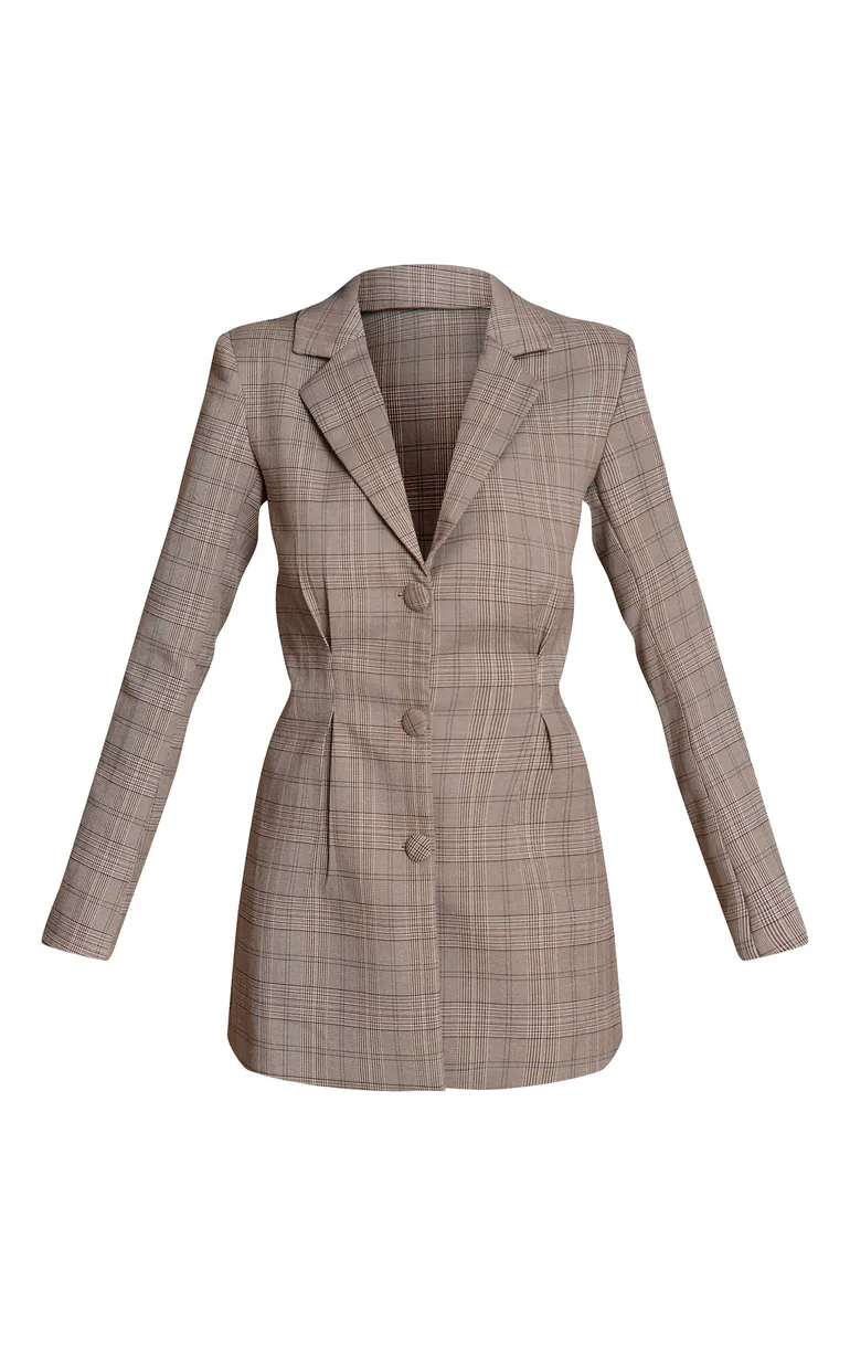 grey check blazer dress ZARA Plaid Check Long Sleeve Blazer Dress Size Medium Multi 2117/348 NWT SS21