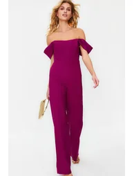 Plum Lined Underwire Jumpsuit - 1