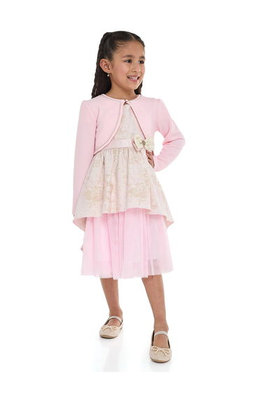 Girls Stitch Detail Crop Cardigan