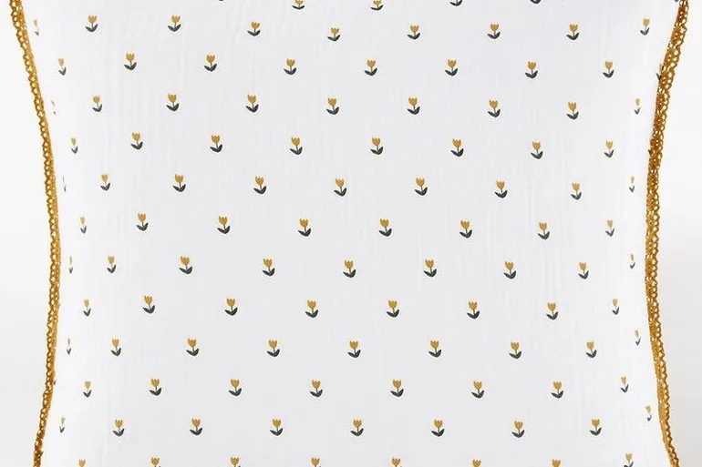 Tulipe Cotton Muslin Pillowcase