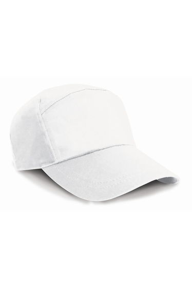 Result Unisex Plain Baseball Cap - White