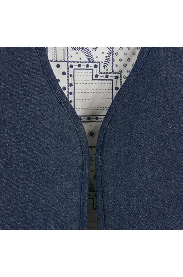 Sleeveless Denim Waistcoat