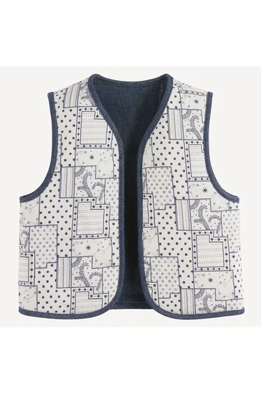 Sleeveless Denim Waistcoat