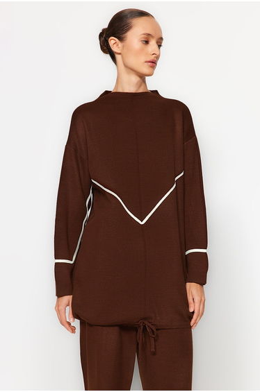 Two-Piece Set - Brown - Relaxed fit