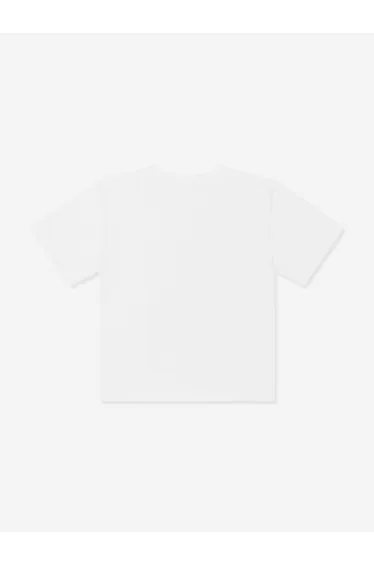 Moschino Kids Logo Print T-Shirt in White