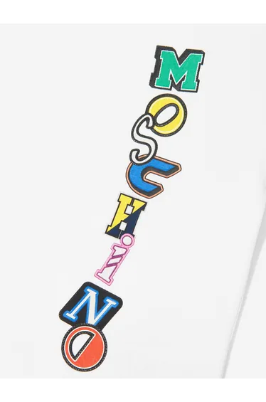 Moschino Kids Logo Print T-Shirt in White
