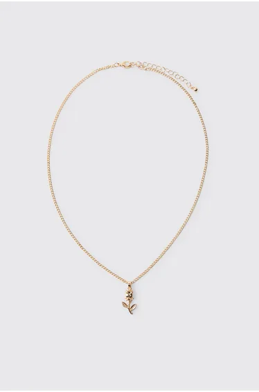 Rose Necklace - gold