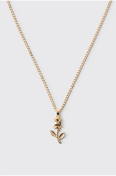 Rose Necklace - gold