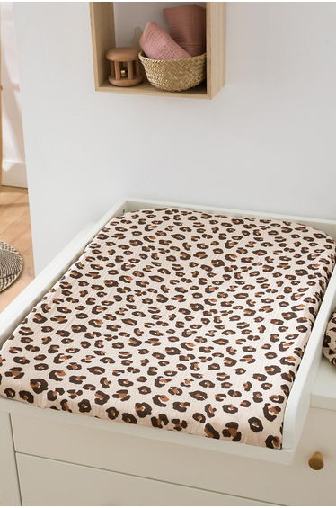 Set of 2 Azhar 100% Cotton Muslin Changing Table Mattress Covers