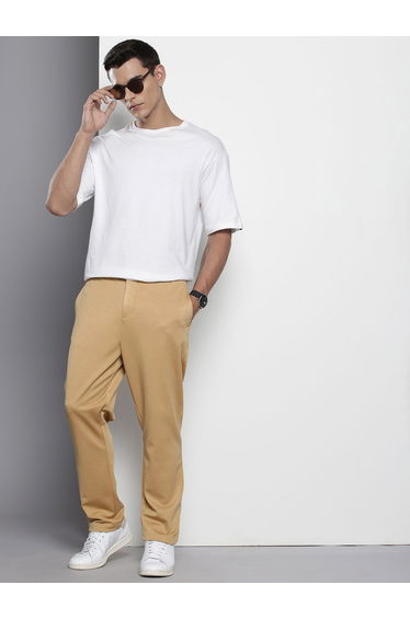 Men Brown Relaxed Fit Chino Pants