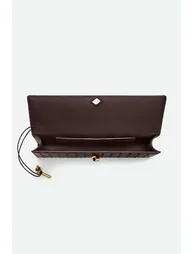 حقيبة كلتش  فلور ريترو  باللون البني - 6