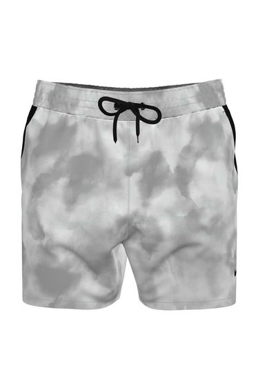 Nike Mens Volley Cloud Print Snug Fit Swim Shorts - Wolf Grey