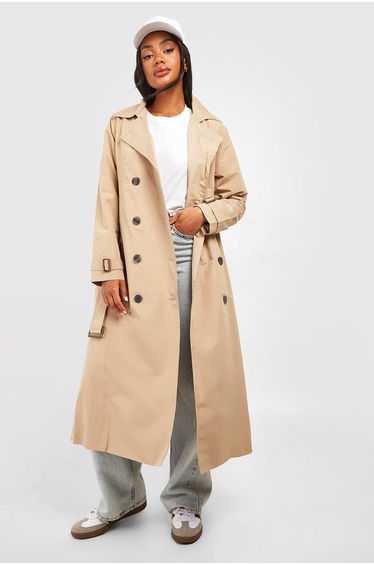 Belted Trench Coat - stone