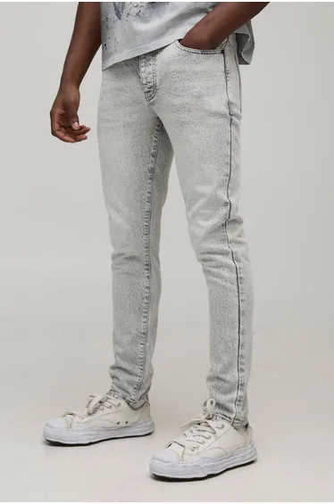 Basic Slim Fit Jeans - ice grey