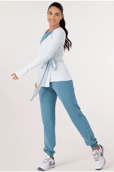 Ballerina Wrap Sweater - CORE LIGHT BLUE