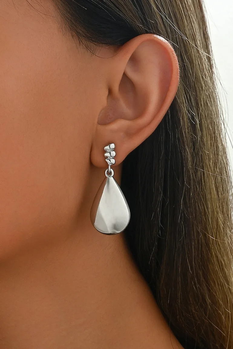 Tear Shape Drop Earrings - 2