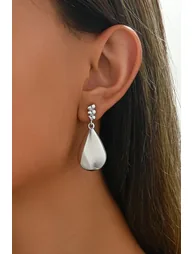 Tear Shape Drop Earrings - 2