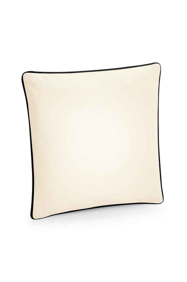 Westford Mill Fairtrade Piped Cushion Cover - Natural/Black