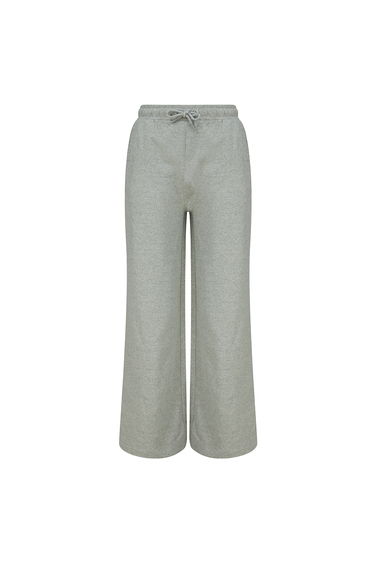 Skinni Fit Womens/Ladies Sustainable Wide Leg Jogging Bottoms - Heather Grey