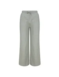 Skinni Fit Womens/Ladies Sustainable Wide Leg Jogging Bottoms - Heather Grey