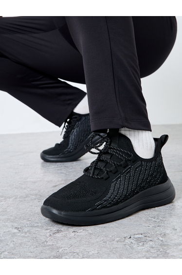 Textured Lace Up Sneakers