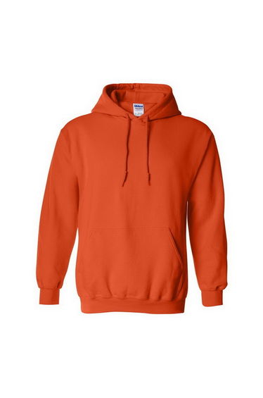 Gildan Heavy Blend Adult Unisex Hooded Sweatshirt / Hoodie - Orange