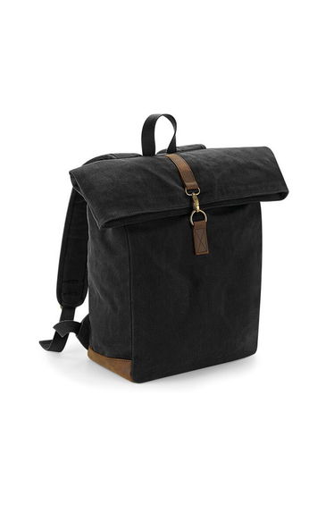 Quadra Heritage Leather Accents Backpack - Black