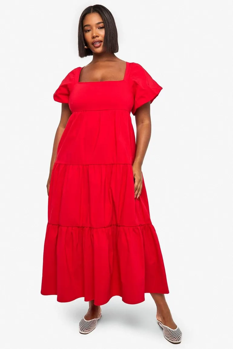 boohoo plus red dress Wedding Guest in a Red Lace Dress Plus Size Fashion Influencer & Consultant