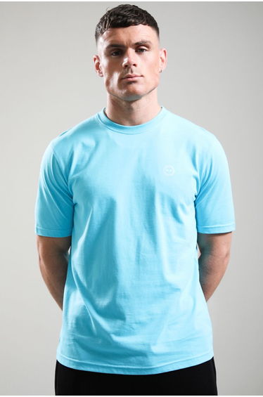 Delta Logo T-Shirt Cyan Blue