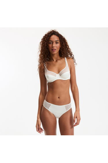 Floria Stretch Lace and Satin Briefs