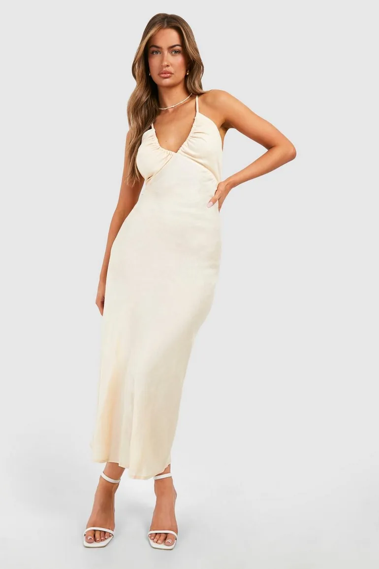 a line square dress Square Neck A-Line Wedding Dress Long Sleeves with Split Front-Bridelily main image 0