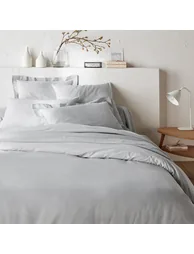 شرشف سرير قطن سادة - 1