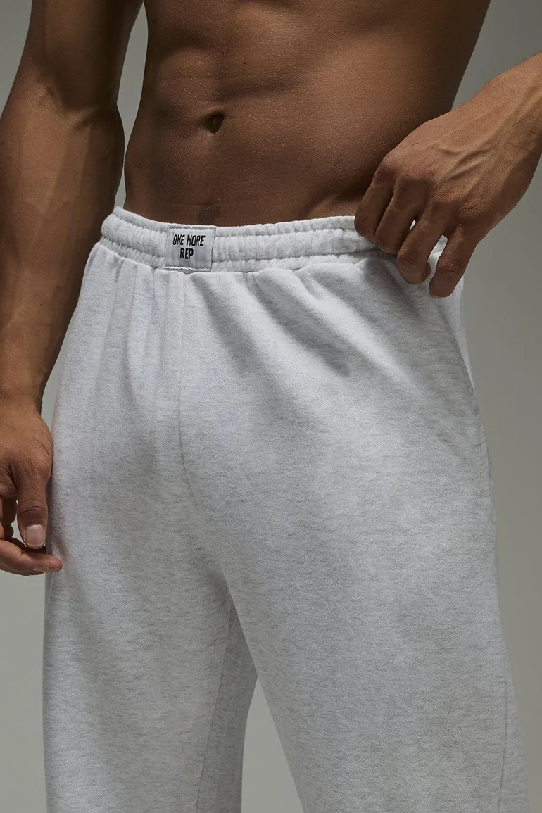 بنطلون رياضي رياضي رجالي بأرجل مستقيمة - رمادي - 2