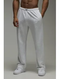 بنطلون رياضي رياضي رجالي بأرجل مستقيمة - رمادي