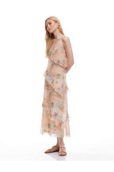 Strappy Ruffle Dress