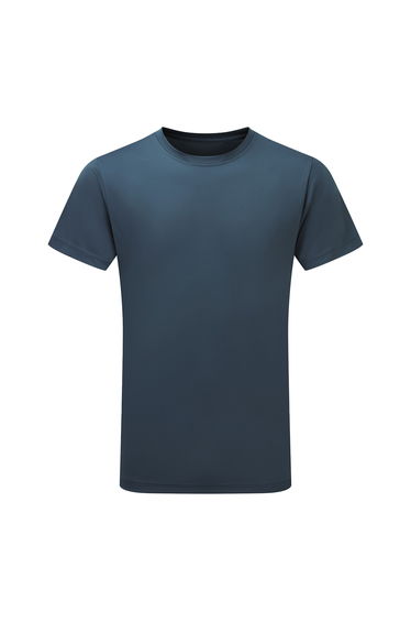 Tri Dri Mens Short Sleeve Lightweight Fitness T-Shirt - Blue Steel