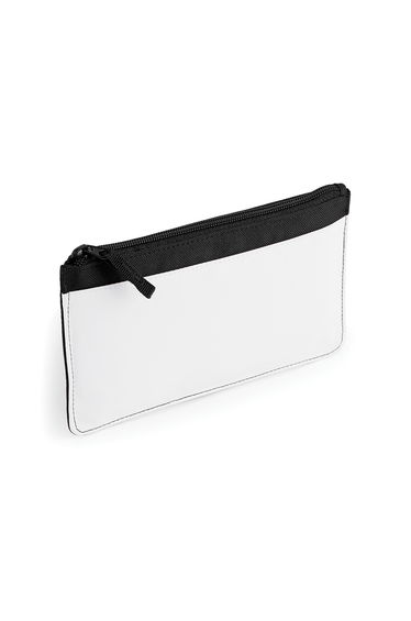 Bagbase Plain Sublimation Pencil Case (Pack of 2) - Black