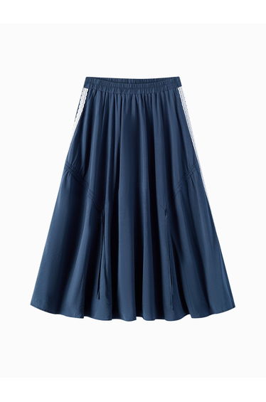 Women's Lace Detail Flared Skirt