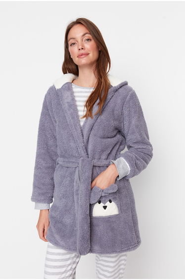 Dressing Gown - Gray - Crop