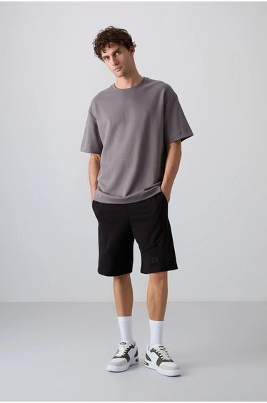 TOMMY Oversized Cotton-Blend Crew Neck T-Shirt